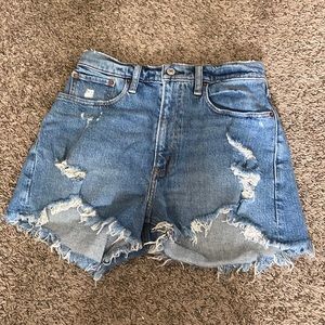 Abercrombie & Fitch Curve Love High Rise Mom Shorts